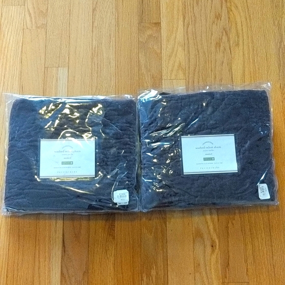 Pottery Barn Standard Washed Velvet Shams in Purple. - Picture 7 of 10